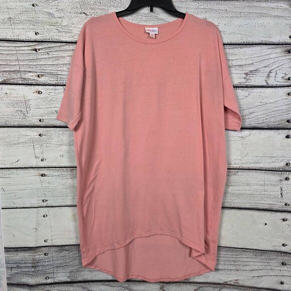 LuLaRoe XS Simply Comfortable Pink Tunic Tee - Picture 2 of 8